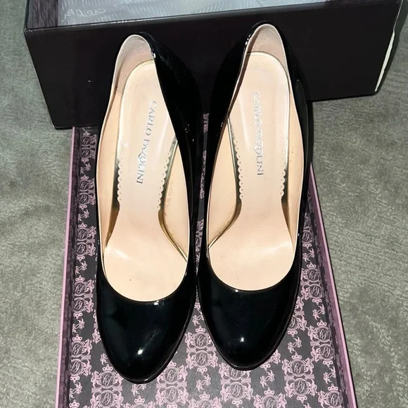 Carlo Pazolini Shoes Carlo Pazolini Black Patent Leather High